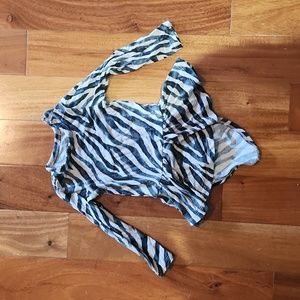 Posh Peanut Zebra Twirl Skirt Onsie